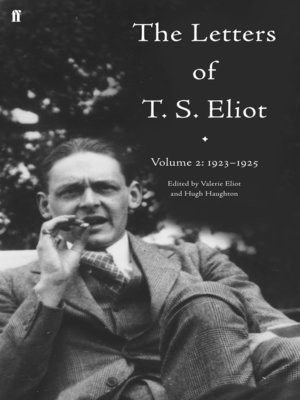 cover image of The Letters of T. S. Eliot: 1923-1925